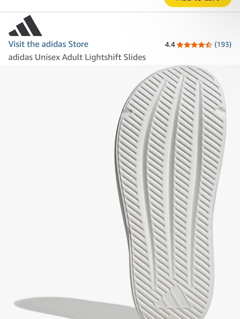 NWT ADIDAS Women's Slide Sandals in Off-White - Picture 4 of 5